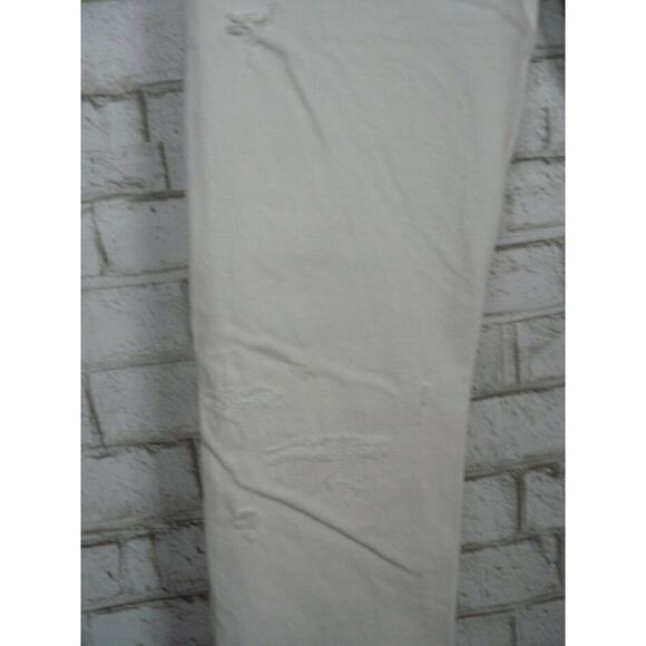 Fabric Brand & Co White Selvedge Slim Fit Distressed Jeans FB02 DUFF 30 X 34 NEW - Picture 9 of 11